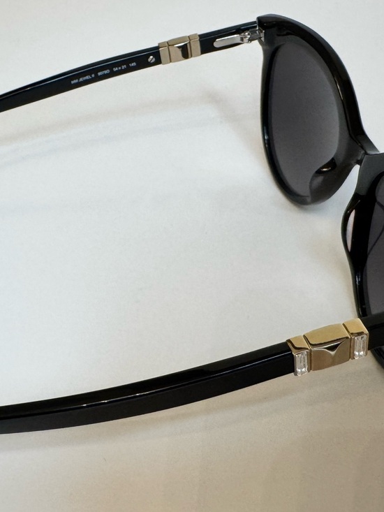 Max Mara MM Jewel II Black Cat Eye Sunglasses Classic Luxury Italy